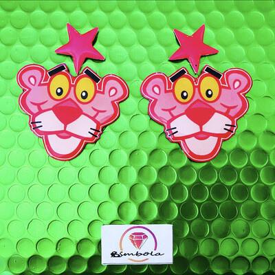 Pendientes pantera panther earrings cartoon earrings