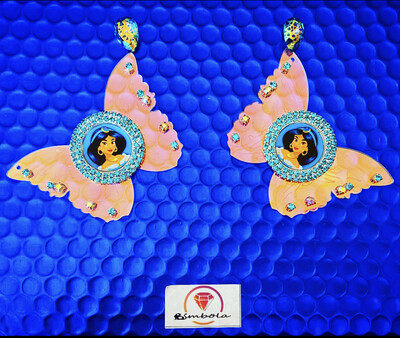 PENDIENTES MARIPOSA IRIDESCENTE GEOMETRIC EARRINGS PENDIENTES METACRILATO BUTTERFLY EARRINGS pendientes Yasmin Jasmine