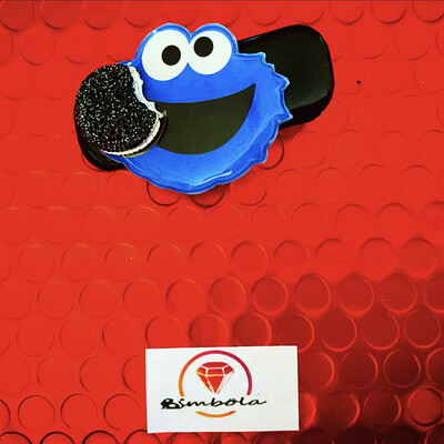 PASADOR DE PELO CLIP MONSTRUO DE LAS GALLETAS COOKIES MONSTER CABELLO HORQUILLA ADORNO 