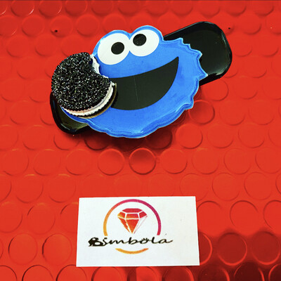 PASADOR DE PELO CLIP MONSTRUO DE LAS GALLETAS COOKIES MONSTER CABELLO HORQUILLA ADORNO 