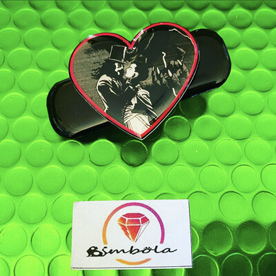 Pasador de pelo clip cabello horquilla adorno  dracula corazón 