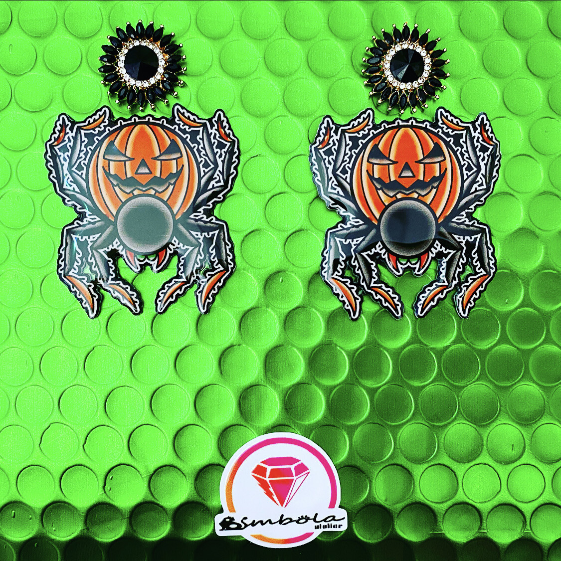 Pendientes calabaza pumpkin earrings Pendientes Halloween earrings 