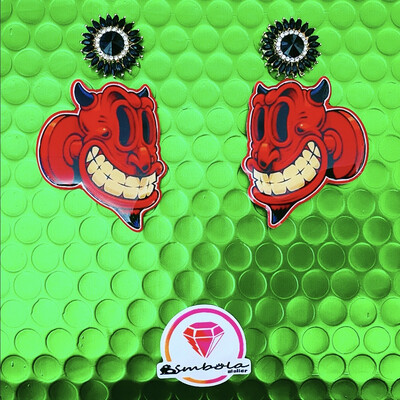 Pendientes demonio devil earrings Pendientes Halloween earrings diablo