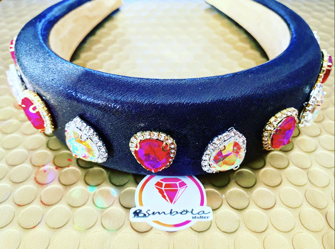 Diadema holográfica diadema incrustaciones