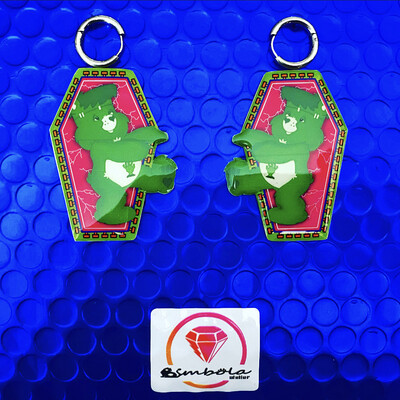 Pendientes oso amoroso pendientes bear earrings handmade earrings glitter earrings lovely earrings care bears earrings ataúd ataúd Frankenstein Halloween 