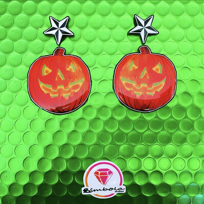 Pendientes calabazas pumkin earrings pendientes Halloween earrings EXCLUSIVE DESIGN ENTE SHOP