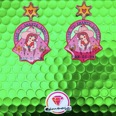 Pendientes pin up earrings pendientes tattoo earrings Pendientes chica Pendientes corazón TURBANTES MUTANTES design pendientes old school earrings
