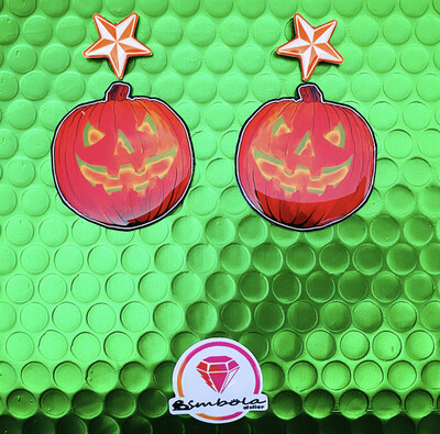 Pendientes calabazas pumkin earrings pendientes Halloween earrings EXCLUSIVE DESIGN ENTE SHOP