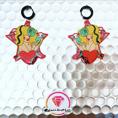 Pendientes mujer pendientes Exclusive design TURBANTES MUTANTES ANITA PIN UP DESIGN