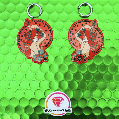 Pendientes pin up earrings pendientes tattoo earrings Pendientes chica Pendientes corazón TURBANTES MUTANTES design pendientes old school earrings