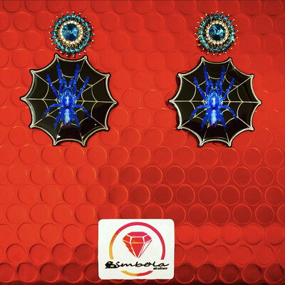 Pendientes araña spider earrings pendientes Halloween earrings Pendientes telaraña spiderweb earrings EXCLUSIVE DESIGN ENTE SHOP