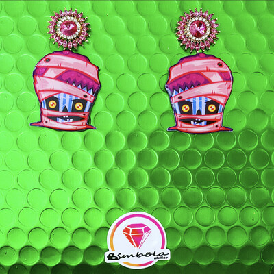 Pendientes muffin earrings Pendientes HALLOWEEN earrings fantasma Momia