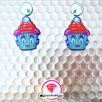 Pendientes muffin earrings Pendientes HALLOWEEN earrings fantasma Candy 
