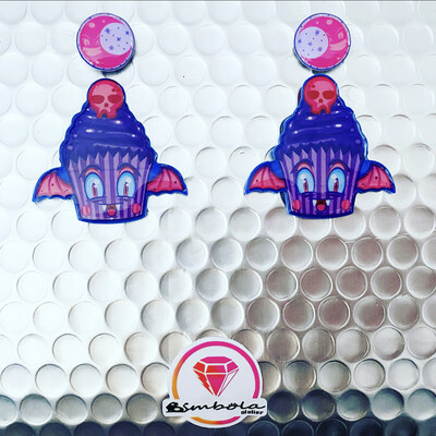 Pendientes muffin earrings Pendientes HALLOWEEN earrings fantasma Candy 