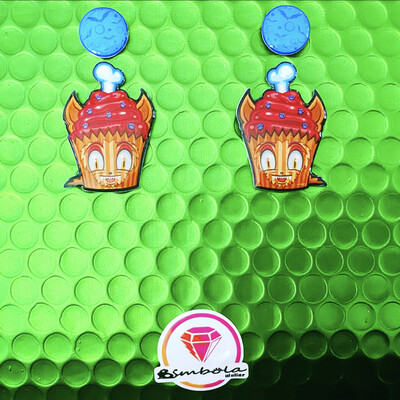 Pendientes muffin earrings Pendientes HALLOWEEN earrings fantasma Candy hombre lobo 
