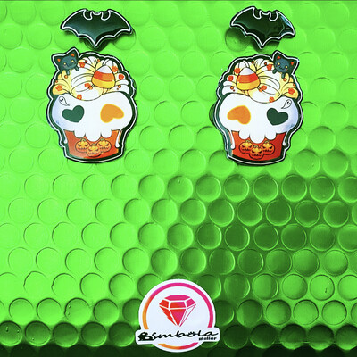 Pendientes muffin earrings Pendientes HALLOWEEN earrings fantasma Candy 