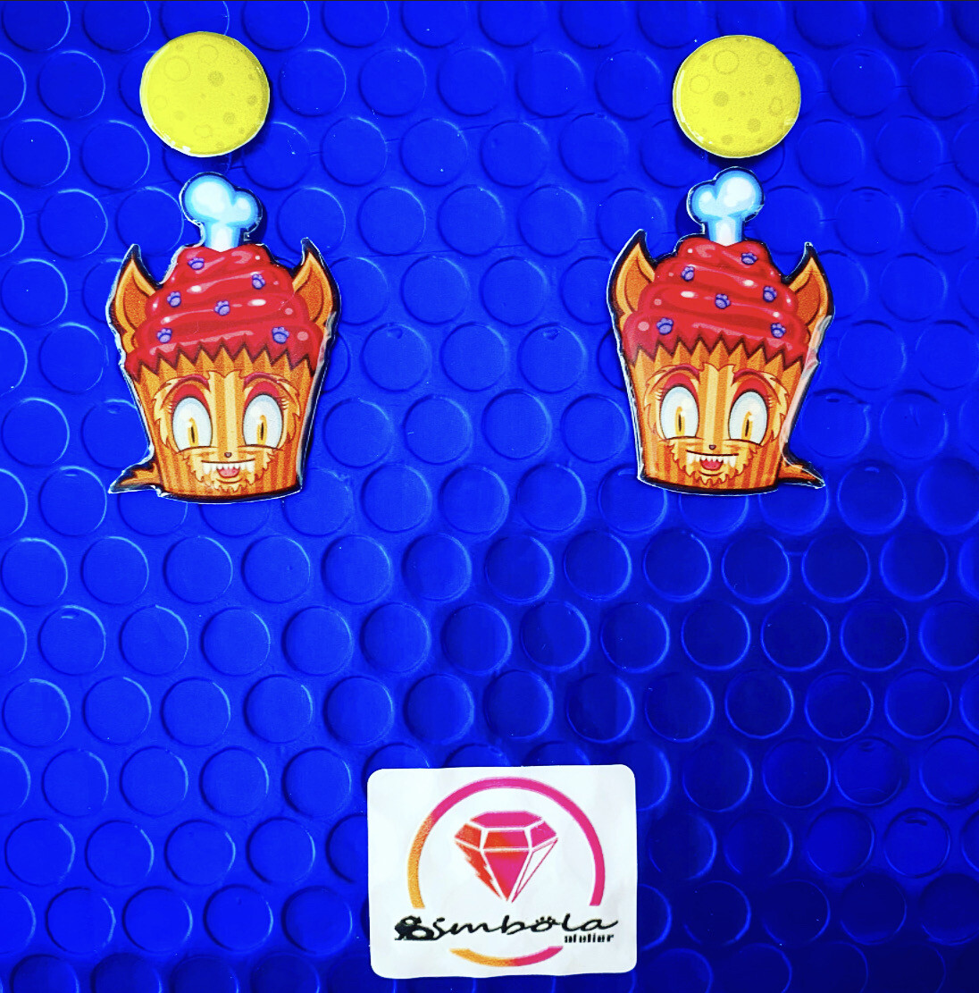 Pendientes muffin earrings Pendientes HALLOWEEN earrings fantasma Candy hombre lobo 