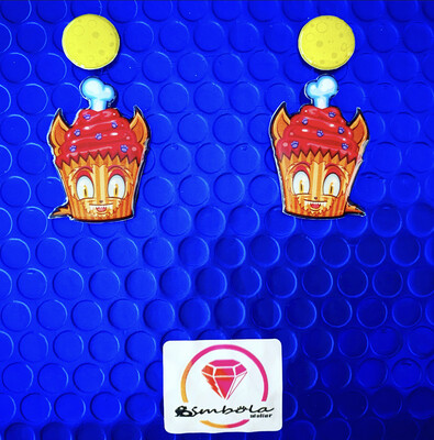 Pendientes muffin earrings Pendientes HALLOWEEN earrings fantasma Candy hombre lobo 