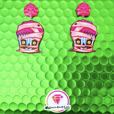 Pendientes muffin earrings Pendientes HALLOWEEN earrings fantasma Momia