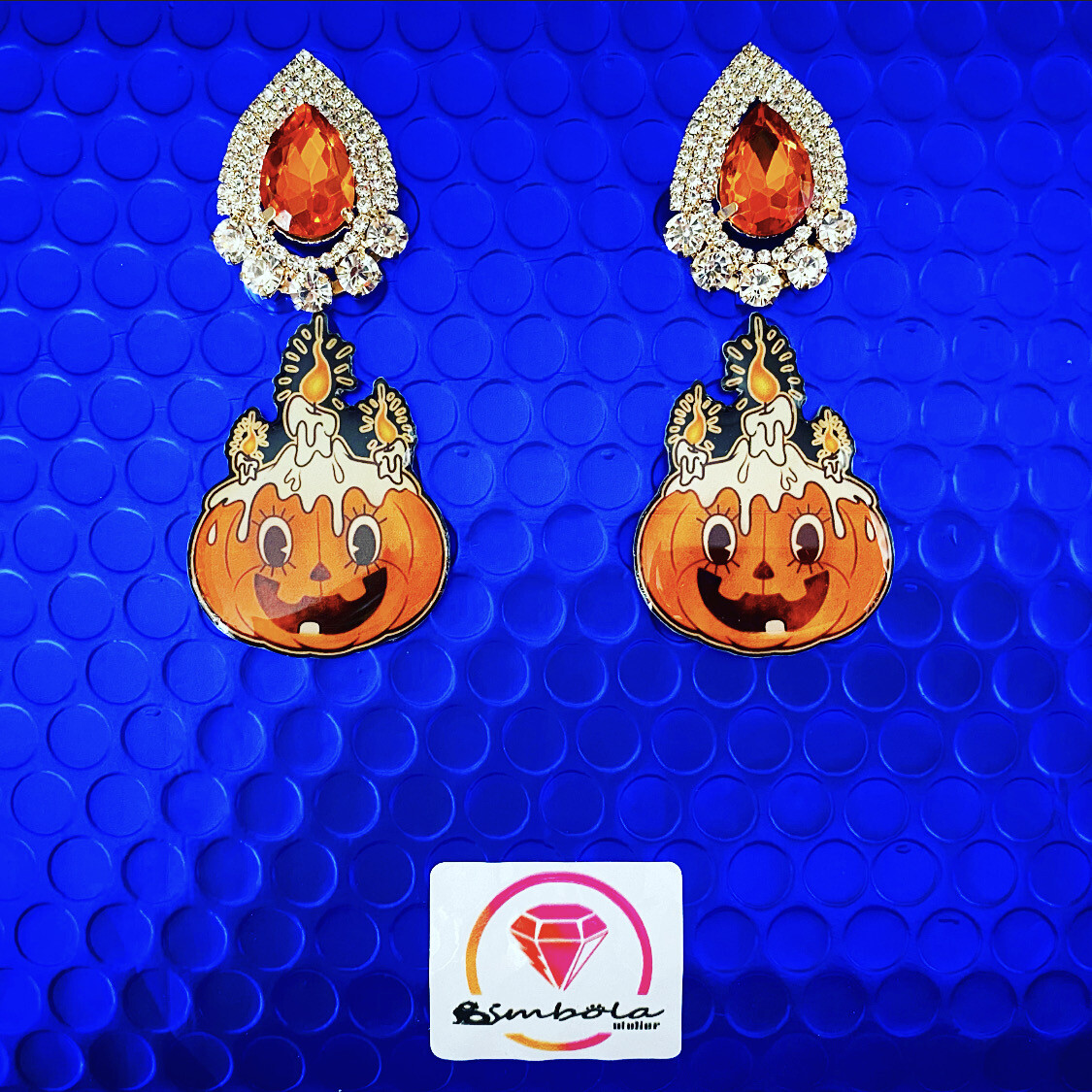Pendientes calabaza pumpkin earrings Pendientes Halloween earrings 