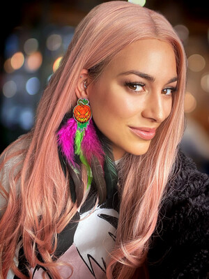 PENDIENTES HALLOWEEN EARRINGS Pendientes CALABAZA pendientes plumas