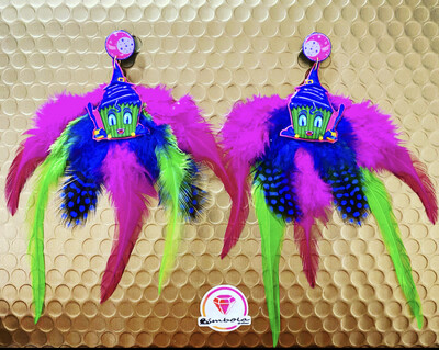 PENDIENTES HALLOWEEN EARRINGS Pendientes calaveras pendientes plumas