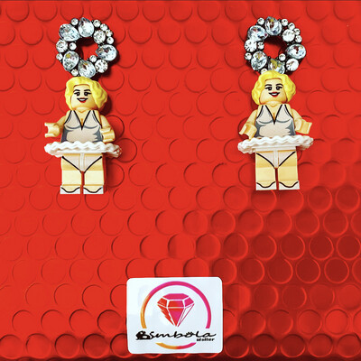 Pendientes juguete toy earrings pendientes Marilyn earrings 