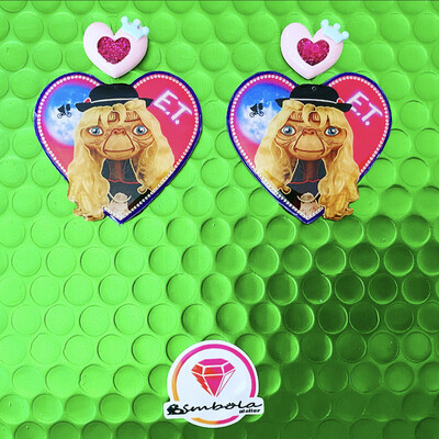 Pendientes ET Pendientes extraterrestre alien earrings Et disfraz mujer 