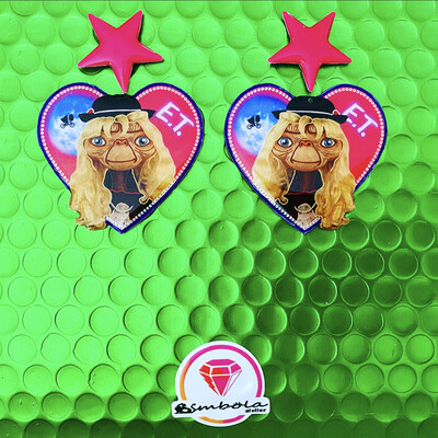 Pendientes ET Pendientes extraterrestre alíen earrings Et disfraz mujer 