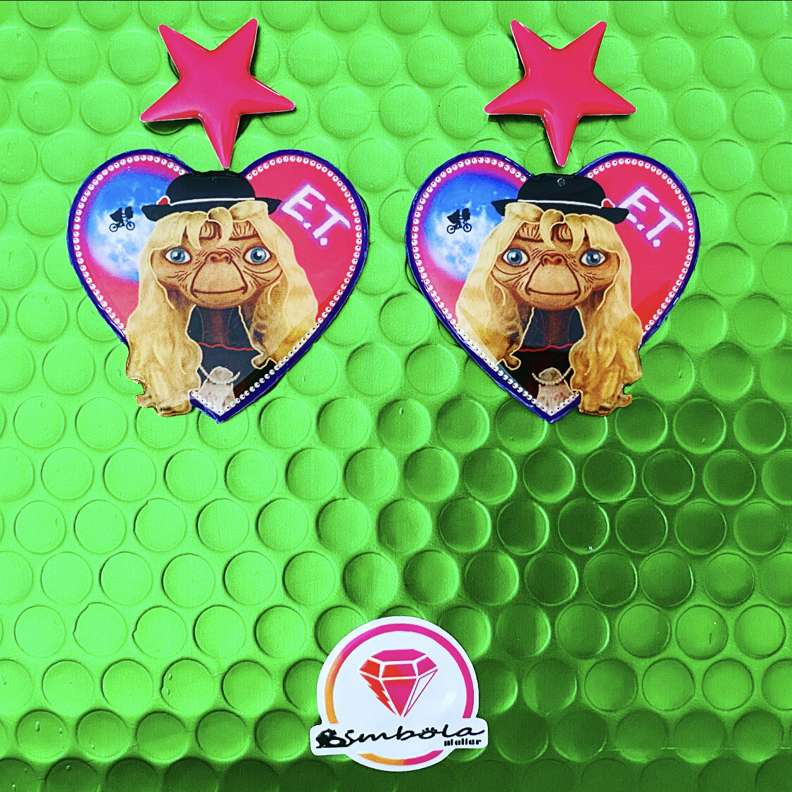 Pendientes ET Pendientes extraterrestre alíen earrings Et disfraz mujer 