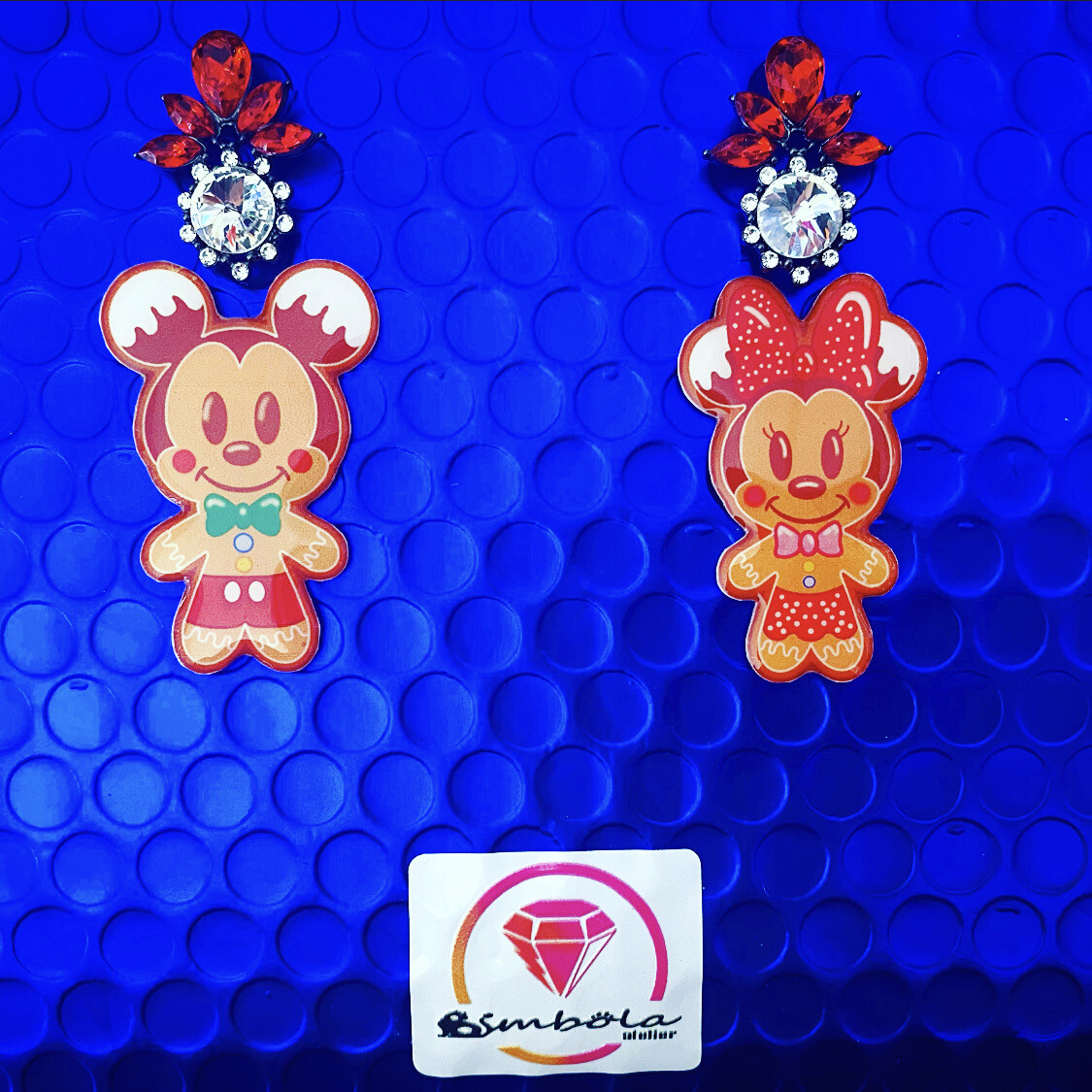 Pendientes Mouse earrings Christmas earrings Pendientes Navidad gingerbread earrings galletas de jengibre 