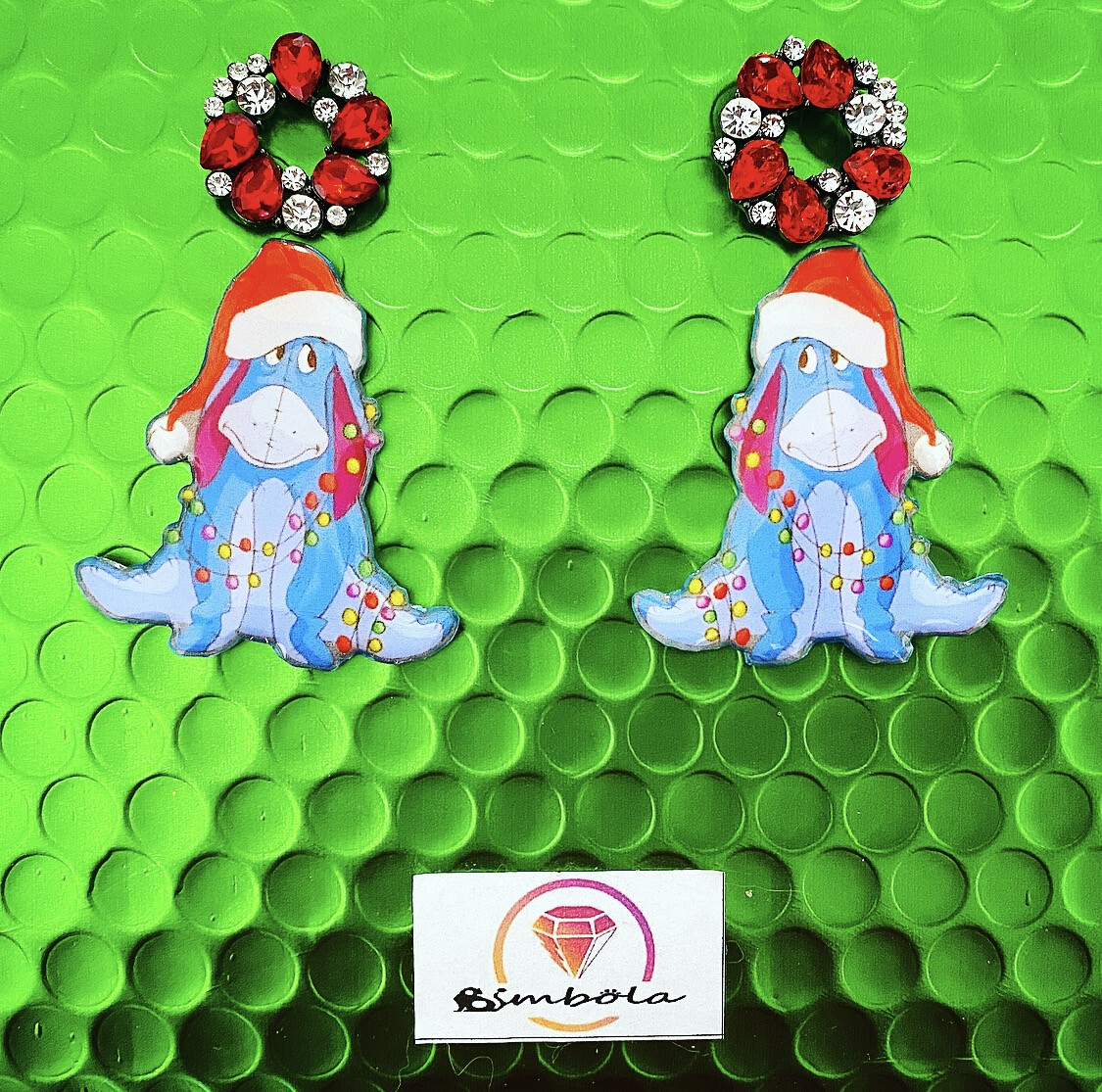 Pendientes Navidad Christmas earrings pendientes adorno pendientes burrito pendientes navideños