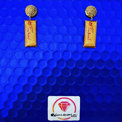 Pendientes chocolate earrings Bimbolitos Suchard 