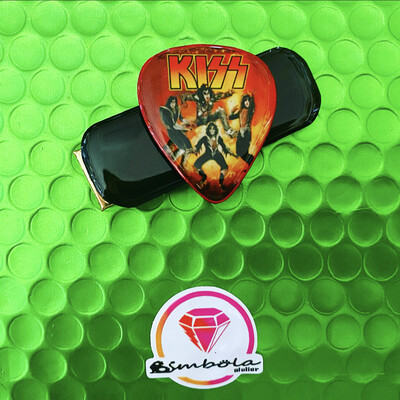 Pasador de pelo clip cabello horquilla adorno rock kiss  