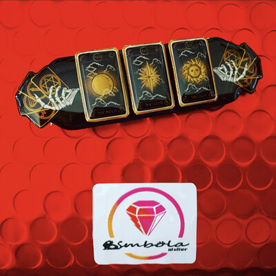 Pasador de pelo clip cabello horquilla adorno cartas del tarot 