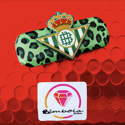 Pasador de pelo clip cabello horquilla adorno fútbol betis