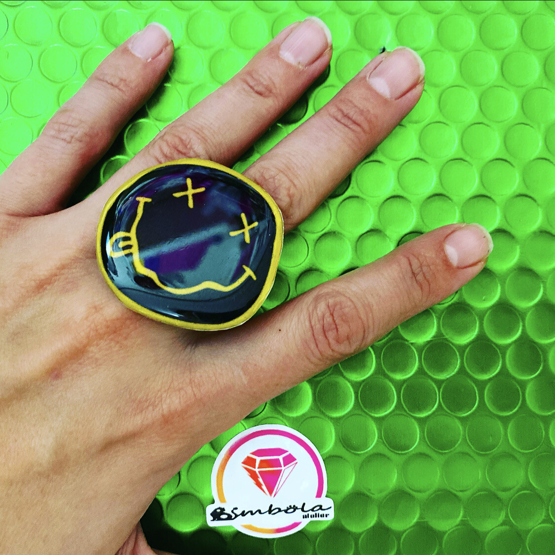 ANILLO NIRVANA RING ANILLO AJUSTABLE CARTOON RING