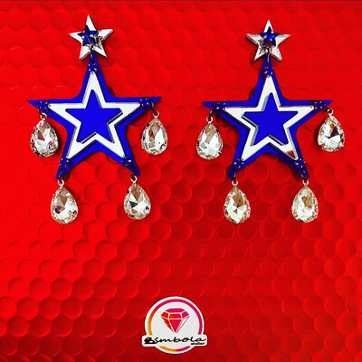 Pendientes Estrellas de navidad Christmas stars earrings pendientes metacrilato pendientes navidad 