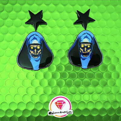 Pendientes monja nun earrings EXCLUSIVE DESIGN ENTE SHOP Halloween 