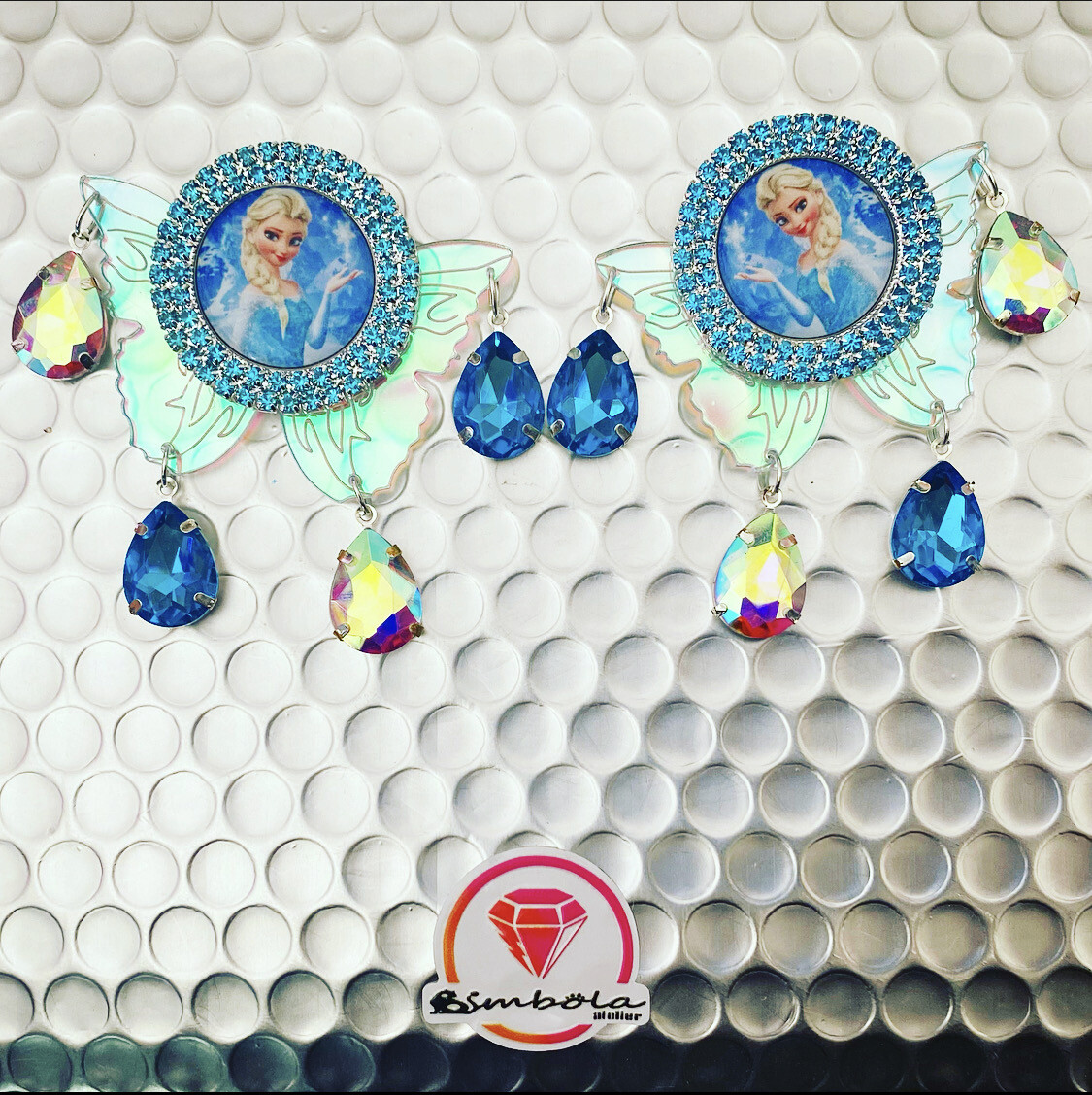 PENDIENTES MARIPOSA IRIDESCENTE GEOMETRIC EARRINGS PENDIENTES METACRILATO BUTTERFLY EARRINGS pendientes Frozen