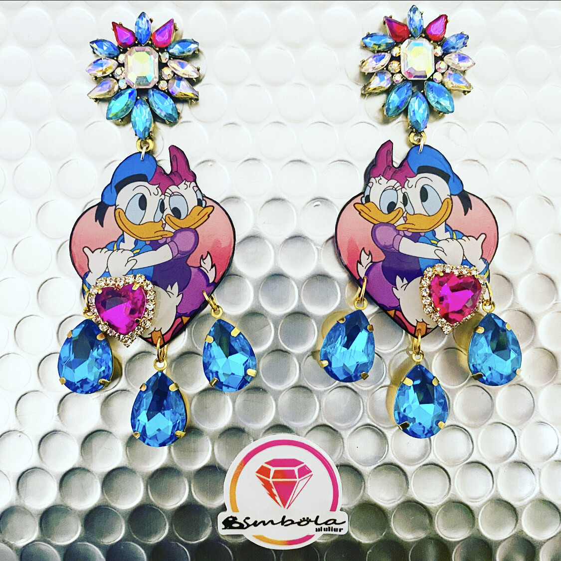 PENDIENTES DONAL DAISY EARRINGS FUNNY CARTOON DIBUJOS ANIMADOS PENDIENTES PATO