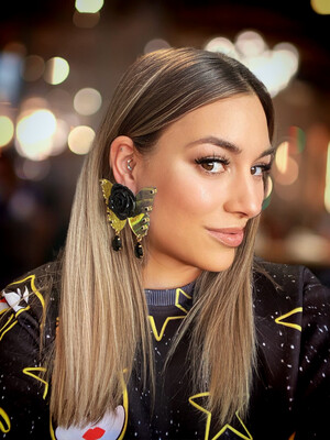PENDIENTES MARIPOSA IRIDESCENTE GEOMETRIC EARRINGS PENDIENTES METACRILATO BUTTERFLY EARRINGS pendientes flor rosa