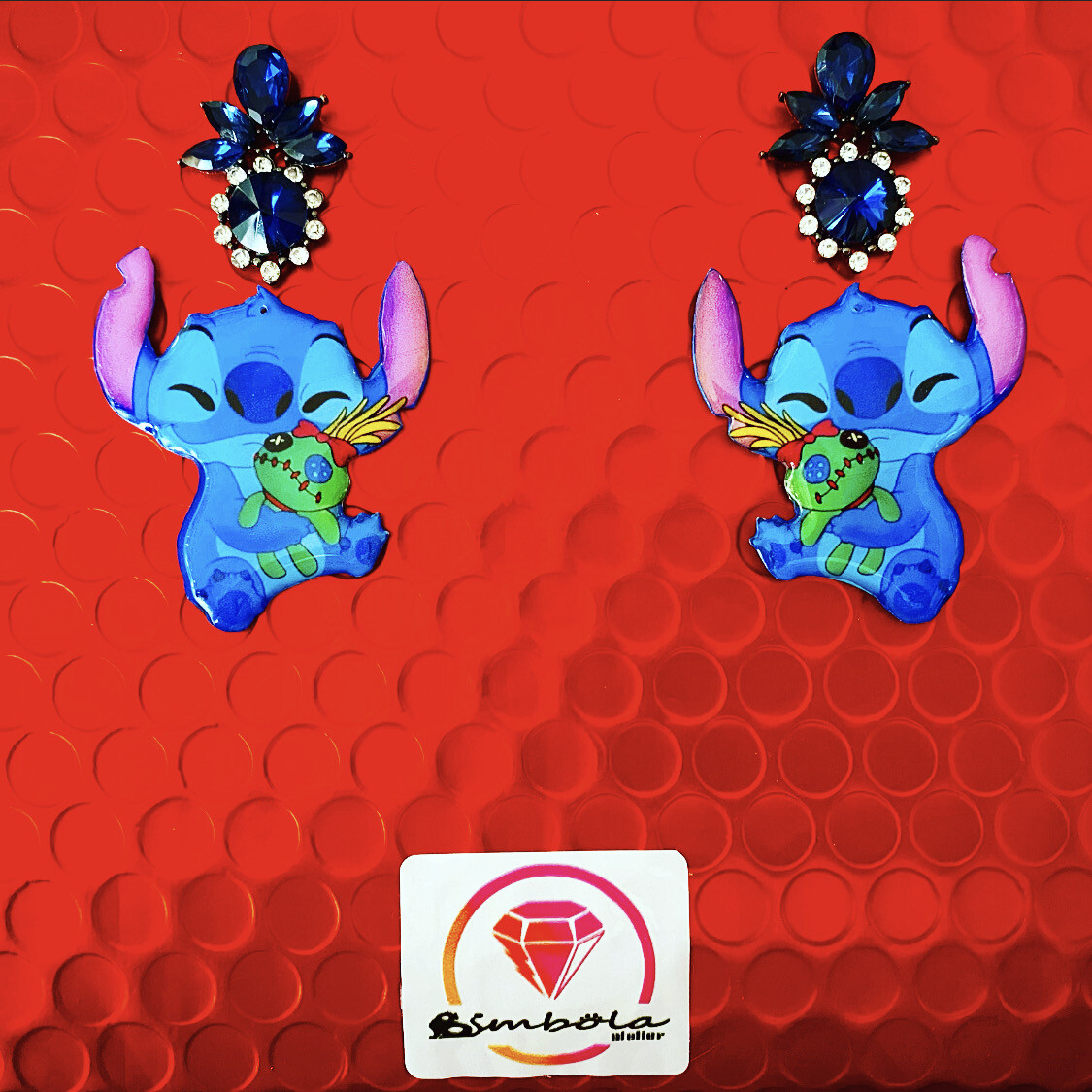 PENDIENTES STITCH EARRINGS FUNNY EARRINGS HANDMADE EARRINGS DIBUJOS ANIMADOS
