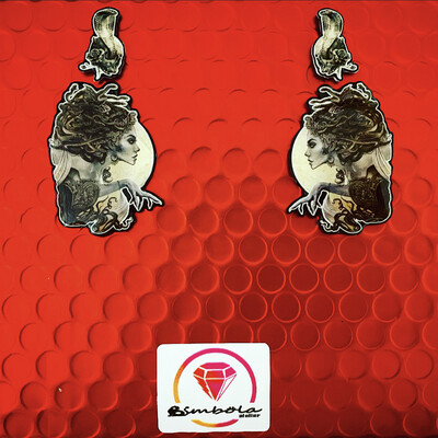 PENDIENTES MEDUSA EARRINGS PENDIENTES MUJER SERPIENTE SNAKE EARRINGS HALLOWEEN EARRINGS 