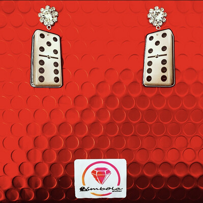 Pendientes juego de mesa game board earrings Pendientes dominó earrings pendientes reversibles 