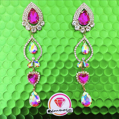 Pendientes luxury strass earrings pendientes elegantes fiesta invitada