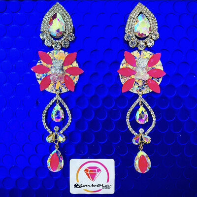 Pendientes osos ositos luxury strass earrings pendientes elegantes fiesta invitada