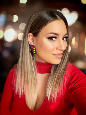 Pendientes Animal print earrings Pendientes rayos Ray earrings estampado leopardo 