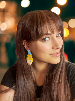 Pendientes Blancanieves pendientes Cenicienta Pendientes manzana Pendientes zapato Pendientes princesas