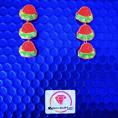 PENDIENTES CHICLE BUBBLEGUM EARRINGS PENDIENTES CHUCHES FRESAS GOMINOLA